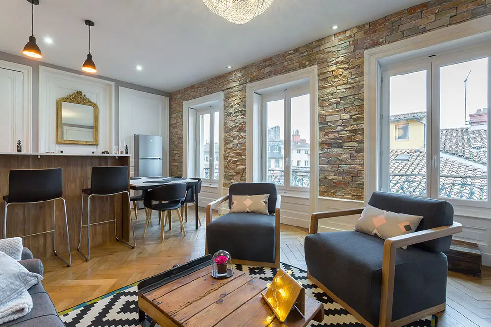 Vieux lyon 10 rue Mourguet salon